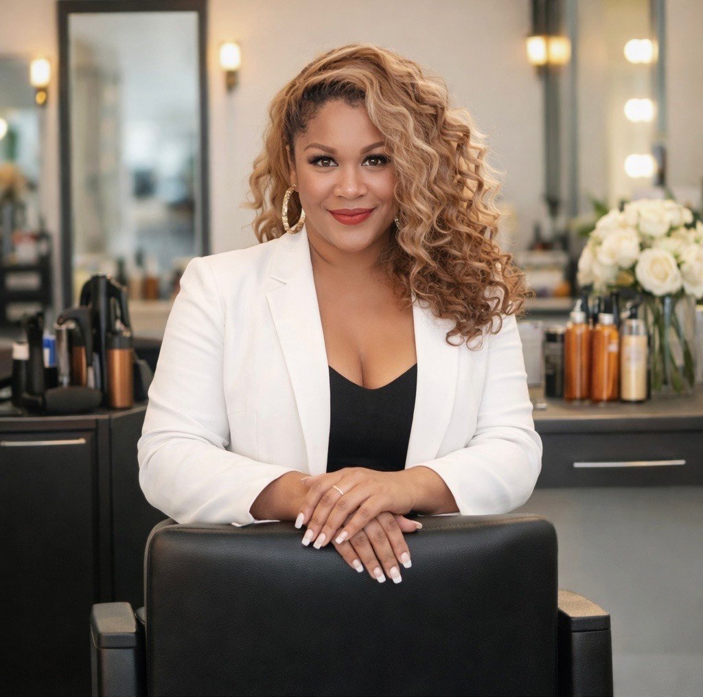 Portrait of licensed San Diego hairstylist Stacie Ramirez